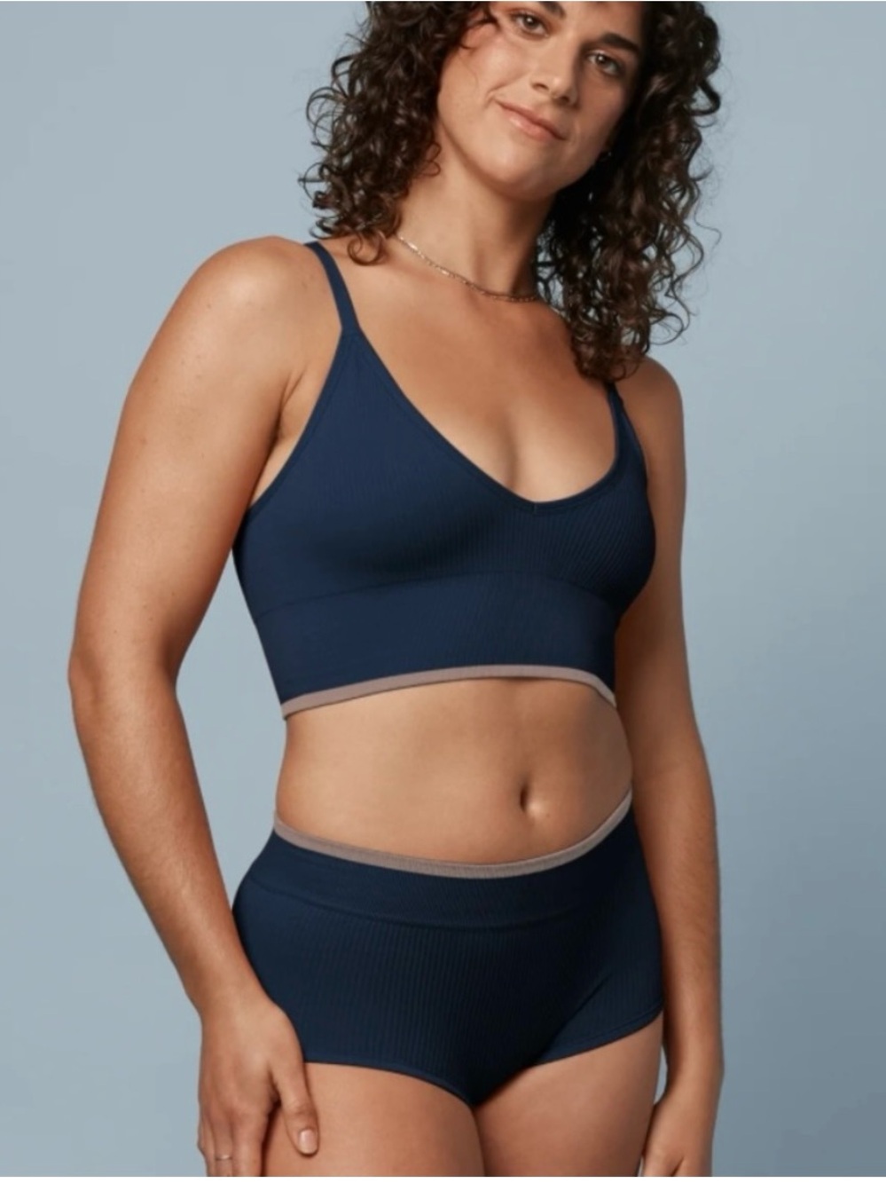 Harper Wilde Lounge Rib Triangle Bralette Black Everyday Seamless Comfortable XL - Picture 11 of 12